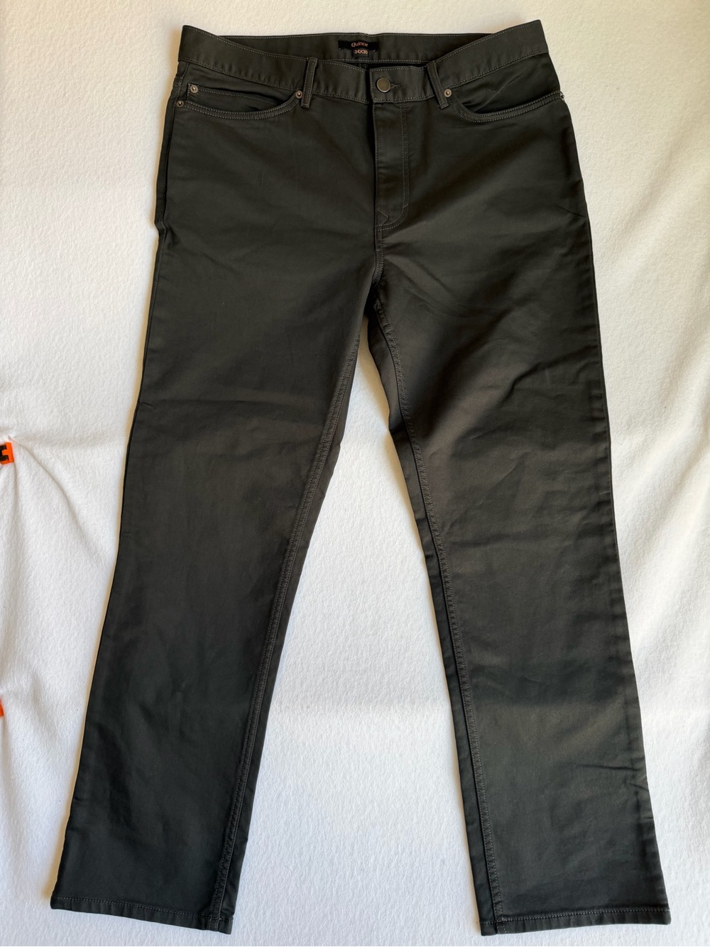 Quince Comfort Stretch Traveler 5-Pocket Pants Dark Charcoal 34x30